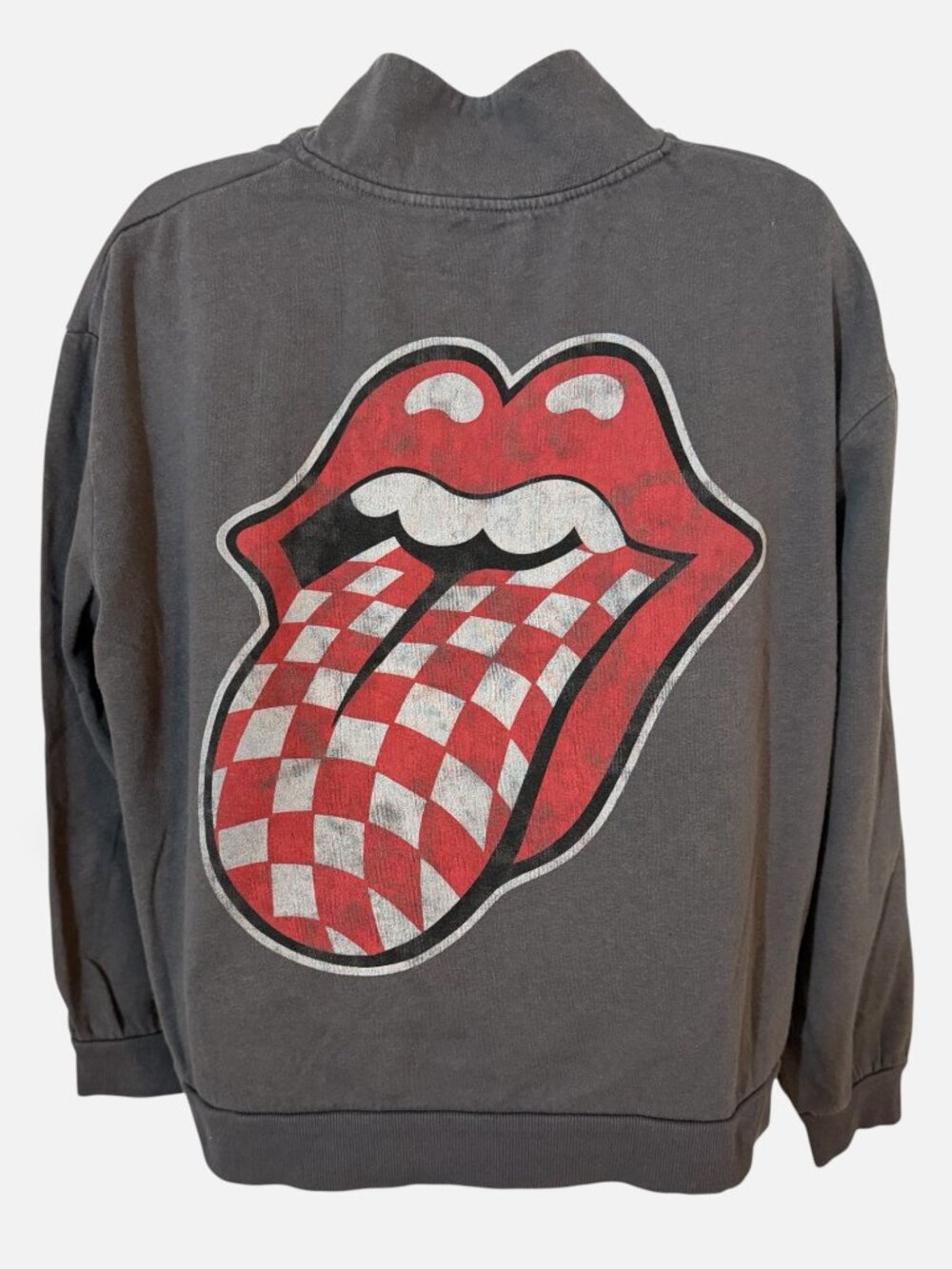 The Rolling Stones 1/4 Zip Sweatshirt Size XL